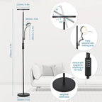 LED Uplighter Floor Lamps Dimmable Rotatable 2 Lights