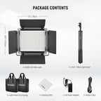 13" LED Video Light Panel Studio Lighting Kit