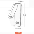 Wall Lamp and Reading Light Two-In-One