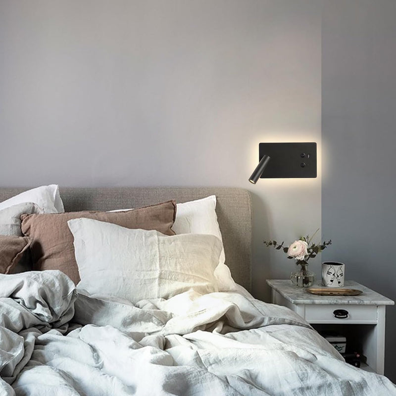 LED Wall Lamp Mounted Reading Lights Adjustable Headboard