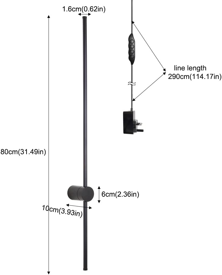 LED Wall Lights Dimmable Hardwired Sconce 26W (Set of 2)