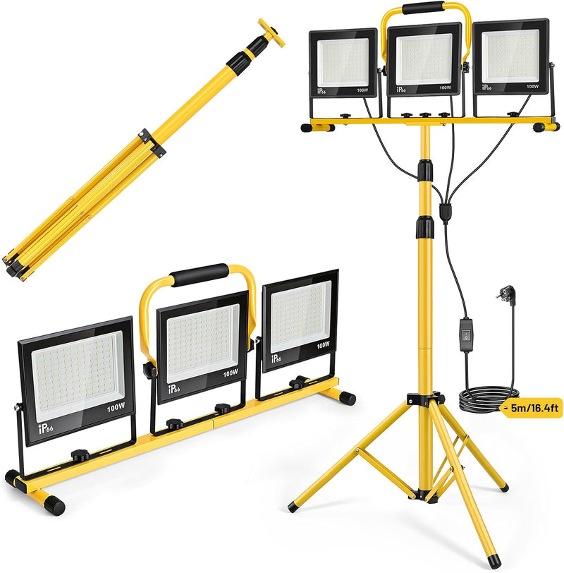 LED Work Light with Tripod 21000lm 3 Adjustable