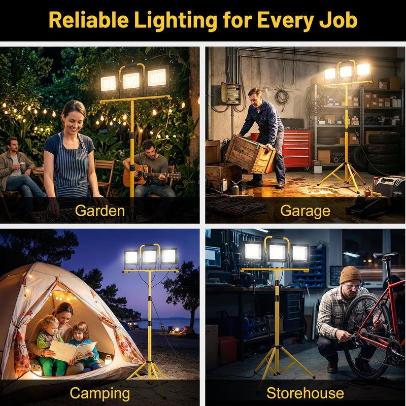 LED Work Light with Tripod 21000lm 3 Adjustable