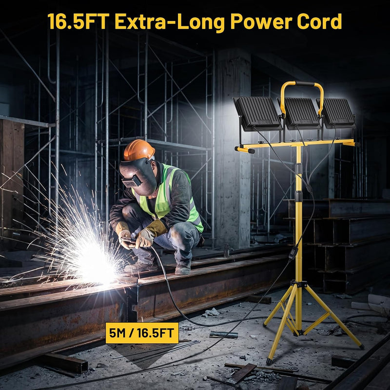 LED Work Light with Tripod 21000lm 3 Adjustable