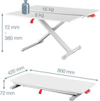 Standing Desk Converter Compact Ergonomic Height Adjustable