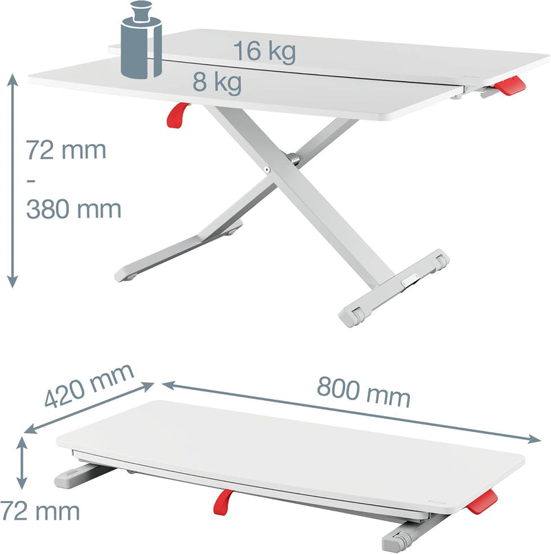 Standing Desk Converter Compact Ergonomic Height Adjustable