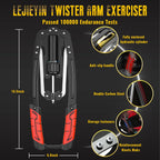 Lejieyin Twister Arm Exerciser Adjustable 22-440lbs Hydraulic