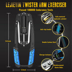 Lejieyin Twister Arm Exerciser Adjustable 22-440lbs Hydraulic