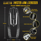 Lejieyin Twister Arm Exerciser Adjustable 22-440lbs Hydraulic