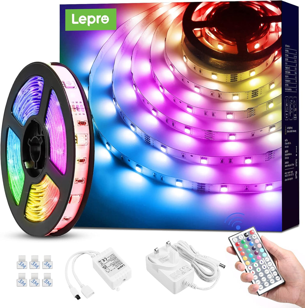 Lepro LED Strip Light 5m RGB Colour Changing