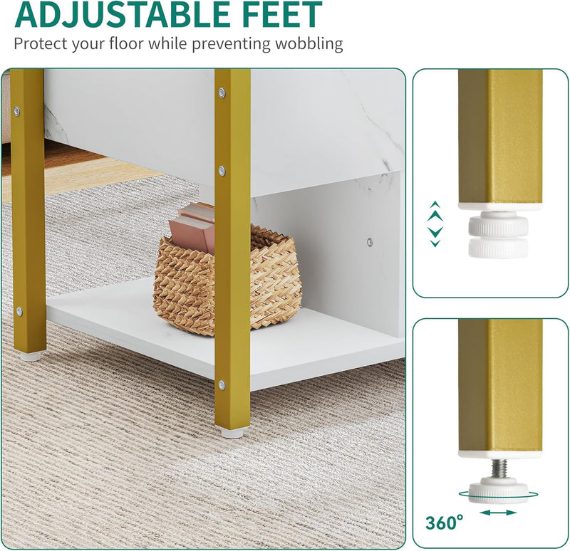 Lift Top Coffee Table with Drawers 4