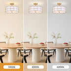 Light 3-Light Semi Flush Mount Lights ø 40CM