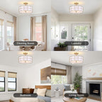 Light 3-Light Semi Flush Mount Lights ø 40CM