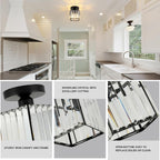 Light 3 Lights and Shade Crystal Fitting Semi