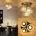 Light 3 Lights and Shade Crystal Fitting Semi