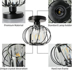 Light 3 Lights and Shade Crystal Fitting Semi