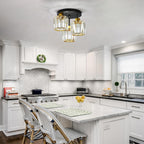 Light 3 Lights and Shade Crystal Fitting Semi