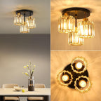 Light 3 Lights and Shade Crystal Fitting Semi