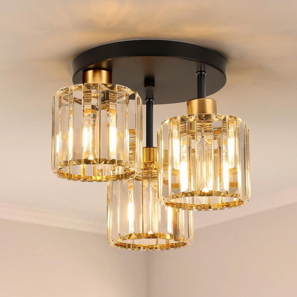 Light 3 Lights and Shade Crystal Fitting Semi
