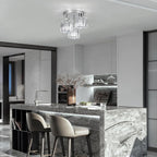 Light 3 Lights and Shade Crystal Fitting Semi