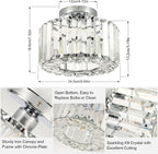Light 3 Lights and Shade Crystal Fitting Semi
