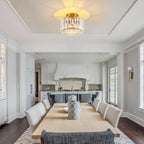 Light 3 Lights and Shade Crystal Fitting Semi