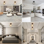 Light 3 Lights and Shade Crystal Fitting Semi