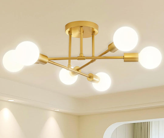 Light 6-Lights Chandeliers Lighting for Living Room Bedroom