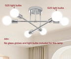 Light 6-Lights Chandeliers Lighting for Living Room Bedroom
