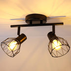 Light Fittings for Ceilings Adjustable Metal Wire Cage