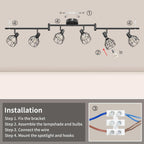 Light Fittings for Ceilings Adjustable Metal Wire Cage