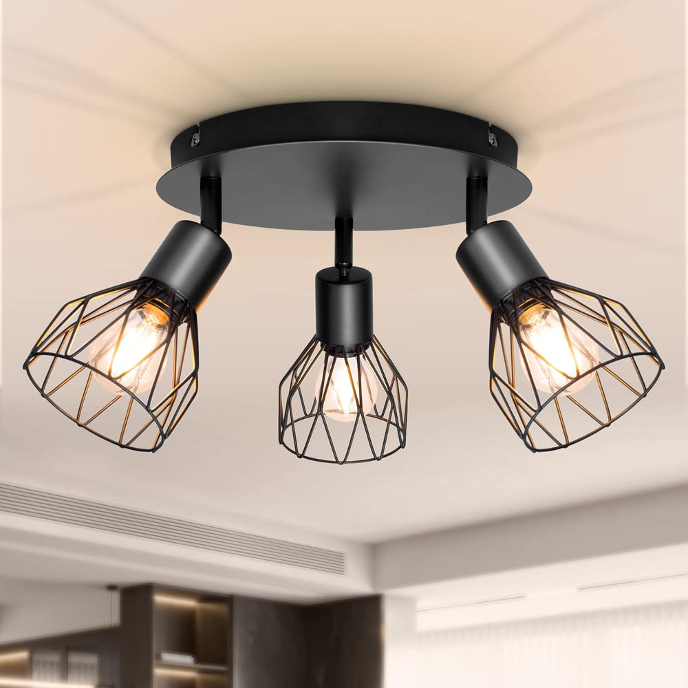 Light Fittings for Ceilings Adjustable Metal Wire Cage