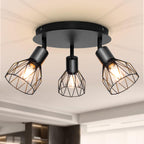 Light Fittings for Ceilings Adjustable Metal Wire Cage