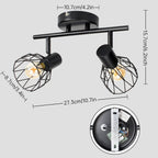 Light Fittings for Ceilings Adjustable Metal Wire Cage