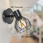 Light Fittings for Ceilings Adjustable Metal Wire Cage