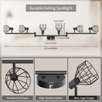 Light Fittings for Ceilings Adjustable Metal Wire Cage