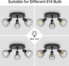 Light Fittings for Ceilings Adjustable Metal Wire Cage