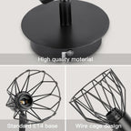 Light Fittings for Ceilings Adjustable Metal Wire Cage