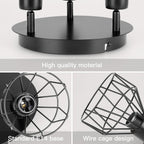 Light Fittings for Ceilings Adjustable Metal Wire Cage