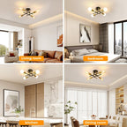Light Fixture 4-Light Industrial Chandelier with E27 Base