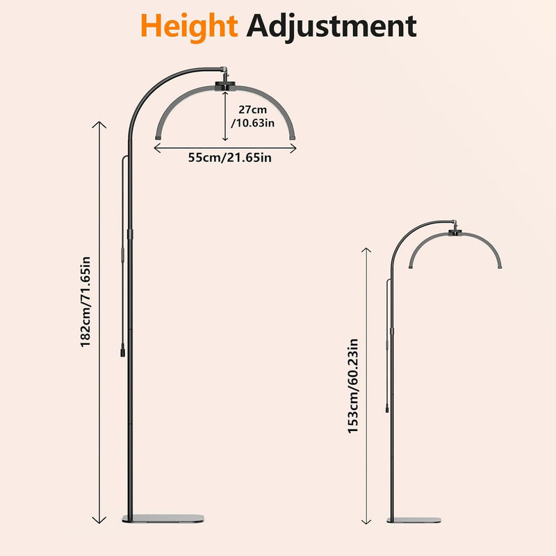 Lash Light for Eyelash Tech Foldable Half Moon