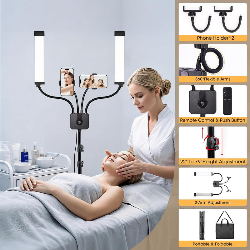 Light Lamp for Eyelash Extension 2pcs Arm LED