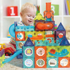Light Magnetic Tiles Building Blocks for Kids 3d