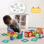 Light Magnetic Tiles Building Blocks for Kids 3d