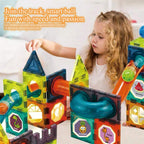 Light Magnetic Tiles Building Blocks for Kids 3d