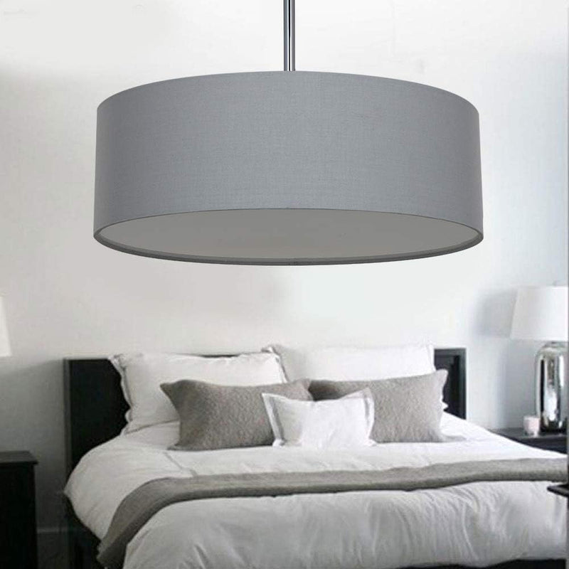 Ceiling Light Modern Fabric Pendant Shade Large Drum