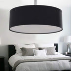 Light Modern Fabric Pendant Shade Large Drum Lampshade