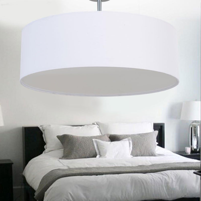 Ceiling Light Modern Fabric Pendant Shade Large Drum