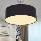 Light Modern Fabric Pendant Shade Large Drum Lampshade