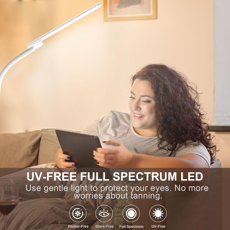Sad Light Therapy Lamp Lux UV-Free Floor Standing